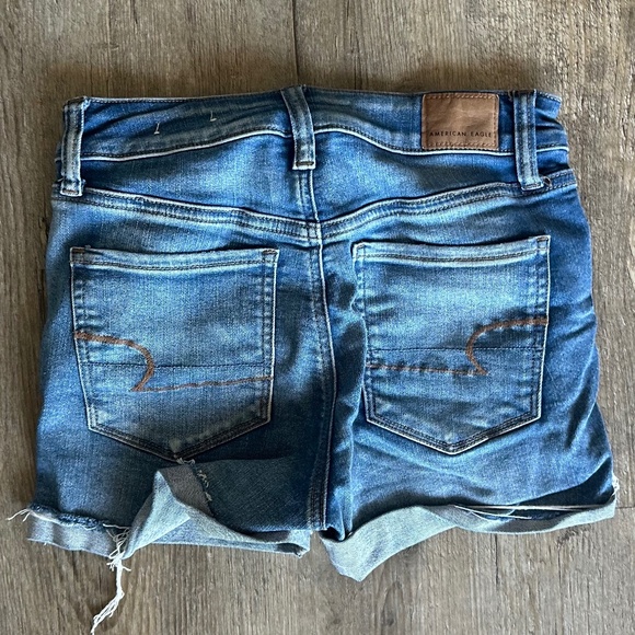 American Eagle Next Level Stretch Hi-Rise Shortie Shorts - Picture 2 of 5